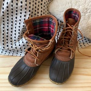 LL Bean | Official Duck Boots | Rare plaid pattern